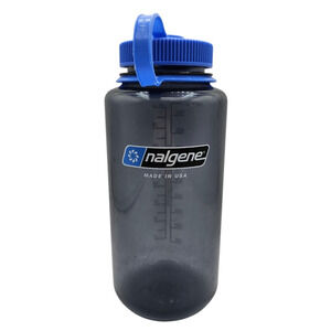 Nalgene 32oz Wide Mouth Sustain Water Bottle in Smoke Grey Y2K Vtg